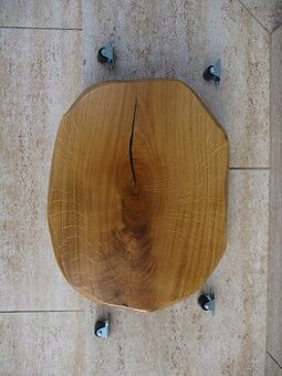 Podstavec pod květináč - masiv dub