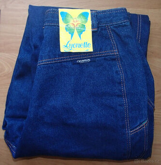 Oteplené široké džíny 170 a 164 a oteplovačky 44-46