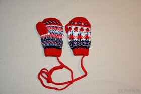 Dětské pletené rukavice