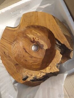 NOVÉ KRÁSNÉ DŘEVĚNÉ UMYVADLO - 1