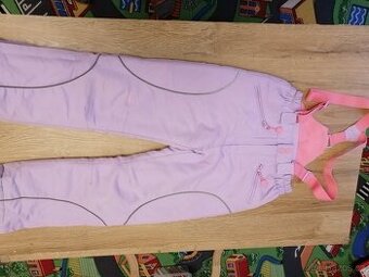 kalhoty na lyže vel. 134 - se zipem na nohavicích pro lyžáky