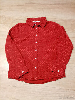 červená košile HM vel. 122