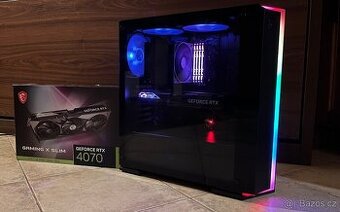 Herní PC I7-14700F, RTX 4070, 32GB DDR4, 1TB SSD, 1TB HDD