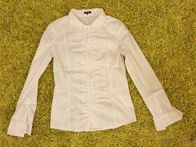 Dámská košile Jones se zapínáním na zip, bílá-vel.38