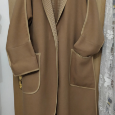 Vintage luxusní vlněný dlouhý kabát pončo moderní design