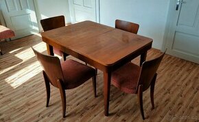 Retro stůl & 4 židle - 1