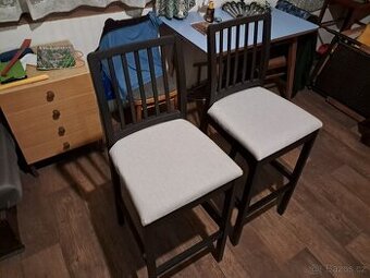 Ikea barové židle stoličky Ekedalen s opěrkou