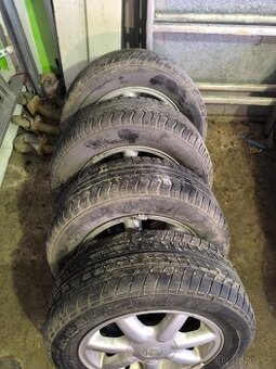 Lité kola na Volkswagen 14" + pneumatiky 195x60 R14