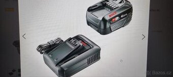 Prodám akumulátor a nabíječku zelený Bosch 4Ah