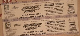Masters of rock vstupenky