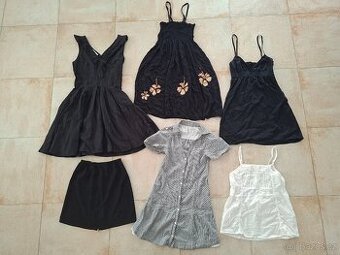 Letní šaty, halenka, sukně H&M, Promod, Fishbone vel. 34/36