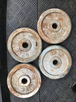 2,5 kg závaží k činkám průměr 27 mm x 4