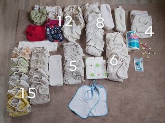 Látkové pleny sada