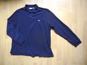 pánské Lacoste tm.modré polotričko,ba dl.ruk, 2XL 3XL