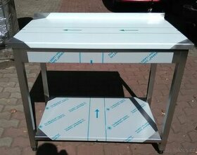 Nerezový gastro stůl s policí - různé rozměry