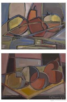 Prodám obrazy - Kompozice - Zátiší - skupina 2 obrazů