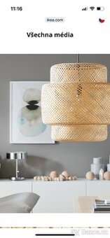 Zavesne svetlo Sinerling Ikea bambus
