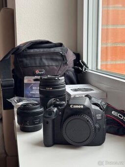 Canon EOS 700D – téměř nepoužitý set s 2 objektivy, filtrem