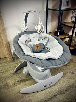 Lionelo Mell Grey Stone dětské lehátko houpátko