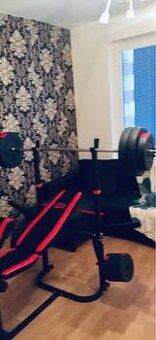 Multifunkční domácí posilovna – 130+ kg závaží