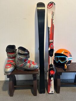 lyže ATOMIC 120 cm + boty + přilba