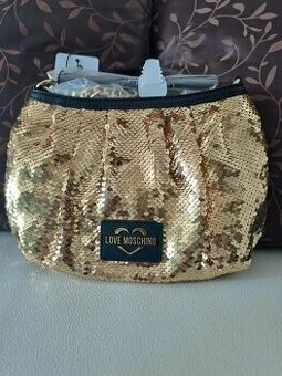 Nová zlatá kabelka originál Love Moschino