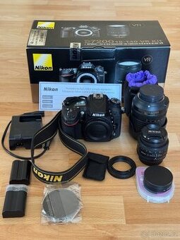Nikon D7200 + 18-140mm + 50mm f/1.8 + příslušenství