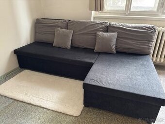 Rohová rozkládací sedačka