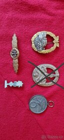 5x Bojový odznak Třetí říše. Wehrmacht, Luftwaffe, Kriegsmar