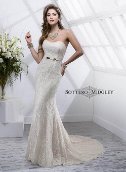Krásné, kvalitní šaty australské značky Maggie Sottero - Tri