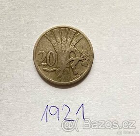 MINCE 20h 1921 ČESKOSLOVENSKÁ REPUBLIKA - 1