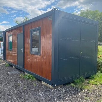Skladový kontejner v rozměru 3x7m s plechovými vraty