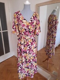 Zavinovací midi šaty Lindex, vel. M