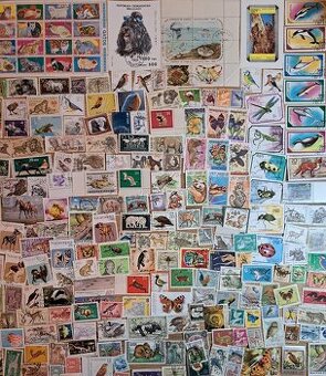 Sbírka známek fauna