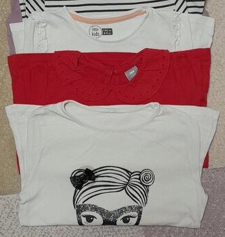 Dívčí trička dl. rukáv vel. 134