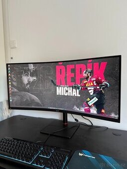 Herní špička: Acer Nitro 34" (XV345CURV) – Jako nový, záruk