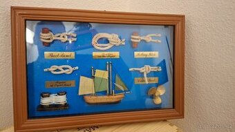 Obraz - námořní uzly, plachetnice Bounty