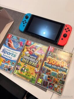 Nintendo Switch + 3 hry