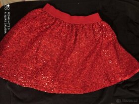 Krásná dívčí flitrová sukýnka, vel. 6 až 7 let
