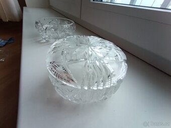 Dóza broušený křišťál Bohemia Crystal