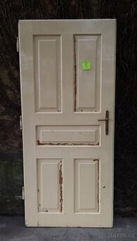 Starožitné smrkové dveře - 5