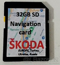 Navigace - Mapy Škoda Octávia, Rapid, Fabia, Kodiaq, Karoq