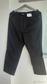 Dámské černé plátěné kalhoty na gumu, vel. 44, zn. Geake - 1