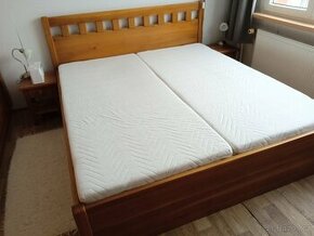 Manželská postel -masiv dub