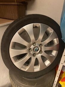 Kola Škoda 5x122 HLINÍK (ROZMĚR 7J X 17, ET49) ORIGINÁL