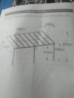 Přístěnná ALU pergola AVESTA - 1