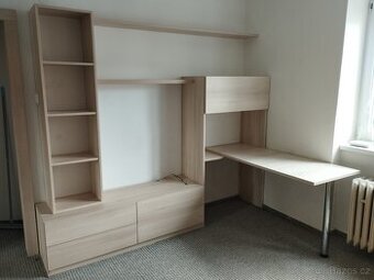 Obývací stěna se stolem od truhláře-Humpolec