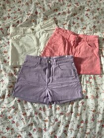 3x džínové kraťasy vel. 164 z H&M