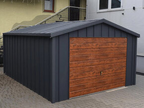 Plechová garáž TOPLINE 4x5m,falcovaný plech