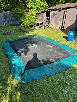 Trampolína Rectangular 5m s ochrannou sítí, doprava v ceně